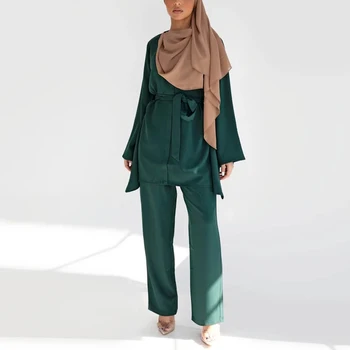 Dubai Abaya Turcia Musulmană Seturi De Moda American European Islam Îmbrăcăminte Abayas Pentru Femei Halat De Femme De Moda Musulmani Ansambluri
