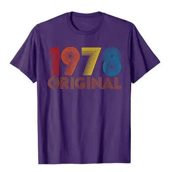 A 40-a Aniversare Cadou Vintage 1978 T-Shirt Pentru Bărbați Și Femei Cosie tricouri Topuri & Tricouri Pentru Barbati Brand Bumbac Tricouri Vacanță