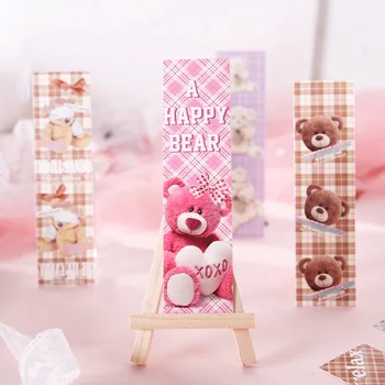 20packs en-gros marcaj de desene animate drăguț urs mesaj cadou card de animale drăguț fată hârtie marcaje rechizite semne de carte