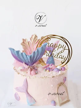 10buc/lot Nou Multi Acril stil de Scriere de Mână Happy Birthday Cake Topper Desert Decor Pentru Petrecerea de Ziua Minunat Cadou