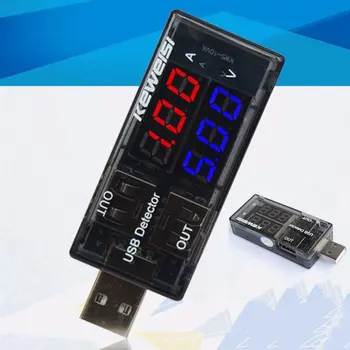 KWS-10VA Dual USB Tensiune de Curent de Încărcare Detector Tester Baterie, Voltmetru, Ampermetru Încărcător Doctor Încărcător Tester