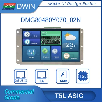 DWIN 7 Inch 800*480 UART TFT LCD Module în Serie Atingeți Panoul de Afișaj Pentru Raspberry Pi DMG80480Y070_02N