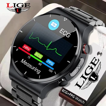 LIGE 2022 ECG+PPG Ceas Inteligent Bărbați Tensiunii Arteriale Rata de Inima Ceasuri IP68 rezistent la apa Tracker de Fitness Pentru Smartwatch Huawei, Xiaomi
