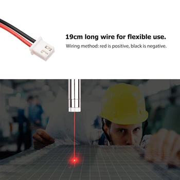 650nm 250mW Red Dot Capul Laser CNC Gravare Concentrându-se Modul Punct de Localizare Reglabil Lungime Focală Gravura Laser DIY Parte