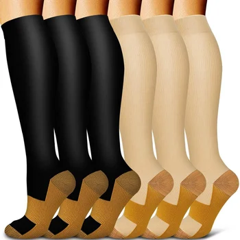 3Pcs Color Matching Elasticitatea Unisex Varice Șosete de Sport în aer liber Sudoare de Absorbție Bărbați Ciorapi Șosete de Ciclism