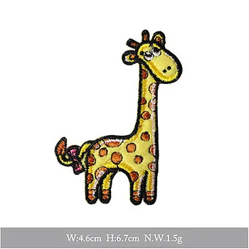 MAXSIN 1 Pc de Înaltă Calitate, Brodate Cuplu Minunat Girafa Îmbrăcăminte Accesorii de Fier Pe Haine Patch-uri Decorative DIY