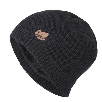 Noi Unisex Fleece Căptușit Beanie Pălărie Tricot De Lână Cald Iarnă Hat Gros Moale Întinde Pălăria Pentru Bărbați Și Femei De Moda, Pălării Și Capace