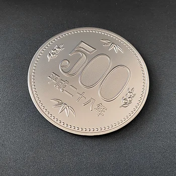 Jumbo 500 de Monede de Yeni (7cm) Trucuri Magice cu Monede Apare Magia Magician Până Aproape de Strada Iluzii Pusti de elemente de Recuzită de Mentalism Accesoriu