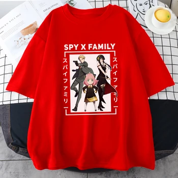 Anime Spion X Familiei Anya Yor Loid Bond Tricouri Maneca Scurta Din Bumbac Topuri Largi Femei Teuri Harajuku Estetic Japonez O-Gât