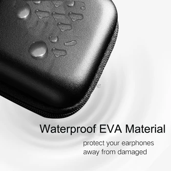 EVA Portabile Casti Saci de Monede Geanta pentru Căști, Cablu USB Cazuri Fermoar Husă de Depozitare Dublu Strat Tampon Accesorii Pentru JBL Sony