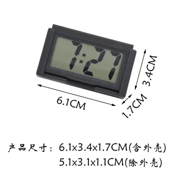 Masina de Bord cu Ceas Digital Vehicul Auto-Adeziv Mini Ceas cu LCD Zi Timp de Afișare Auto Stick pe Ceas pentru Autoturisme