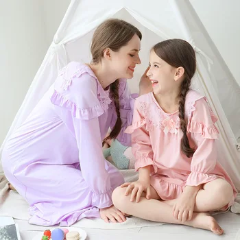 Moda pentru Copii Pijamale Fete Subțire din Bumbac de Vara Cămașă de noapte Copii Acasă Haine pentru Copii Cămăși de noapte Printesa Pijamale