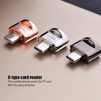 Portabil USB Mini Tip C, Cititor de Card Pentru Huawei Samsung Telefon Xiaomi Cititor de Carduri De Tip C Port Laptop Card SD Adaptoare OTG