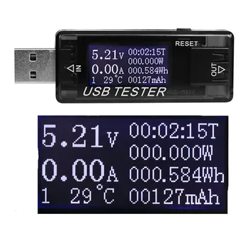 8/10 din 1 banca de putere încărcător indicator USB tester voltmetru Digital tensiune de curent contor de amp ampermetru volt detector de 40%off
