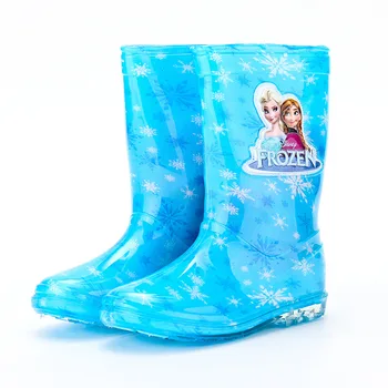 2021 Noua Printesa Disney Congelate Pentru Copii Cizme De Ploaie Din Cauciuc Pantofi De Carton Bărbați Și Femei Din Pvc Fete Pantofi De Apă