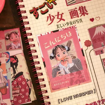 30 Buc Autocolante Drăguț Japoneză Set Kawaii Fata Planificator De Autocolante Pentru Reviste Scrapbooking Planificatorii Carduri De Arte Și Meserii Diy