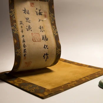 Batic Retro Hârtie De Orez Chinez Jin Dinastiei Tang Script-Ul Regulat Jumătate Coapte Xuan Hârtie Perie Stilou Caligrafie Copia Scripturi Papier