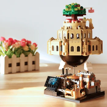 XINGBAO Tehnice idei Castel În Cer Blocuri Laputa Castle Music Box Model de Set de Blocuri de Construcție MOC Cărămizi Pentru Copii Jucarii Cadou