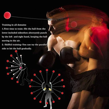 Box Reflex Viteza Pumn Minge MMA Sanda Boxer Creșterea Forței de Reacție Ochi de Mână Set de Formare Stres Sală de Box Muay Thai Exercițiu