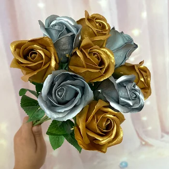 50Pcs/Set Dia 5cm Baie de Corp Flori Florale Sapun Trandafir Cap de Floare Flori Artificiale Decor Acasă Pentru Nunta, Cadou de Ziua Îndrăgostiților